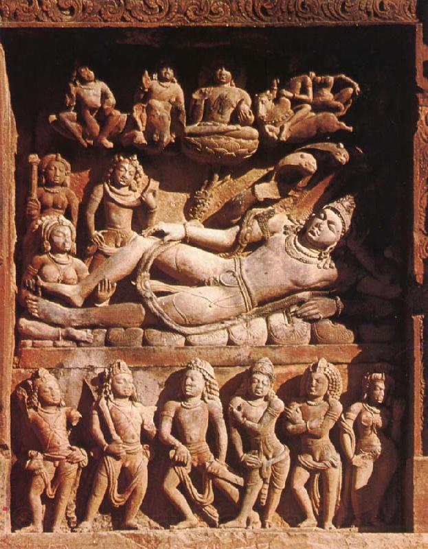 unknow artist Vishnu op Ananta,Vishnu-tempel,Deogarh